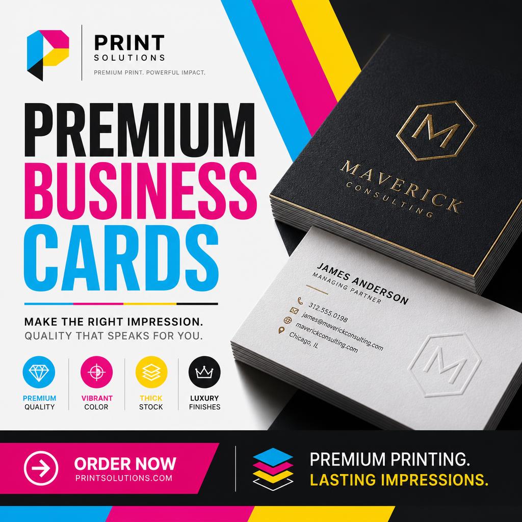 Premium business cards printing