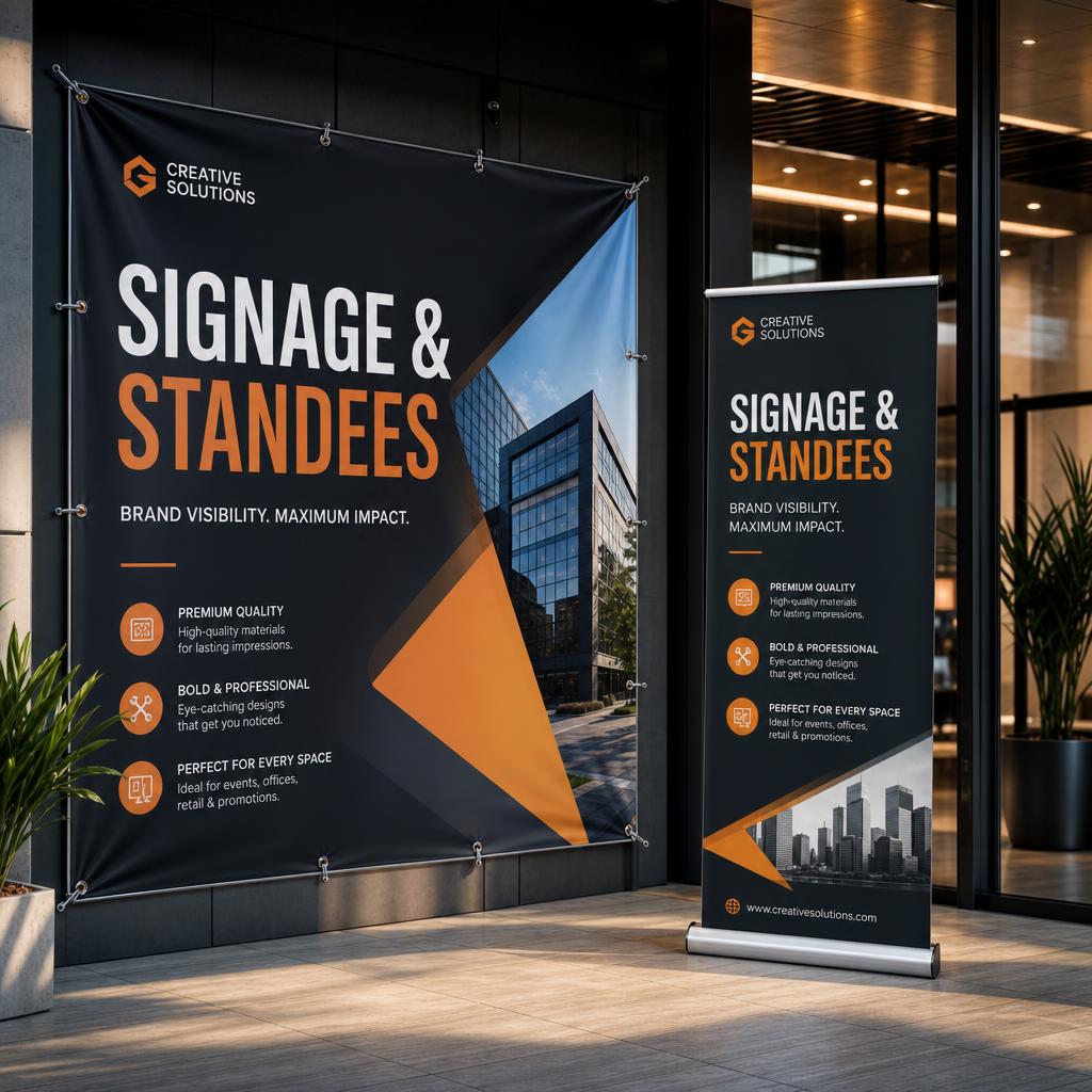 Signage and standees